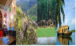 RAVISHING KERALA WITH HOUSEBOAT STAY